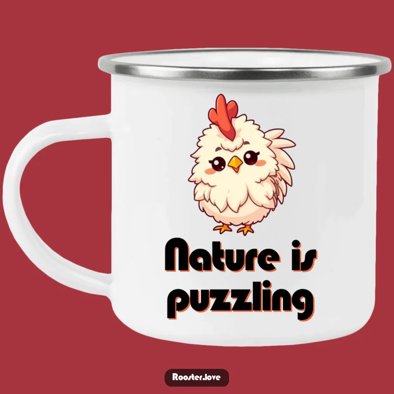 Funny Rooster Thoughtful Camping Mug: Durable Fluffy Design, Rugged Funny Gift for Campers