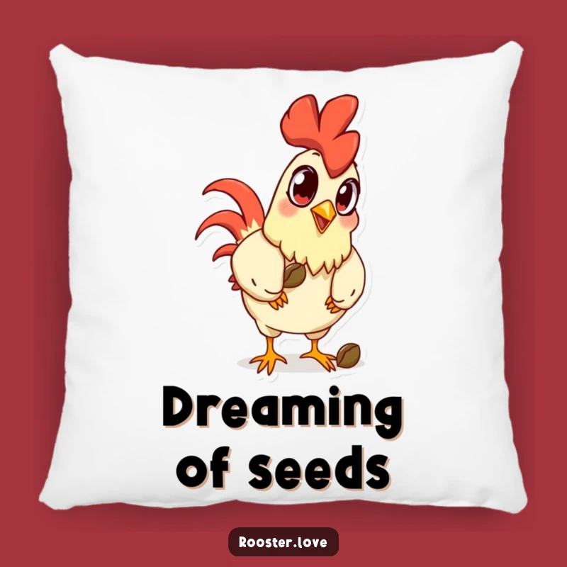Funny Rooster Eyes Pillow - Cozy Humor for Your Living Space