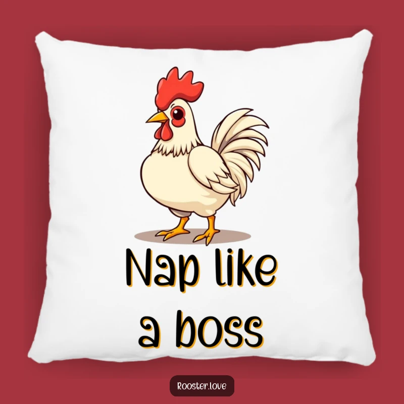 Funny Proud Rooster Pillow - Cozy Comfort with Bold Strut