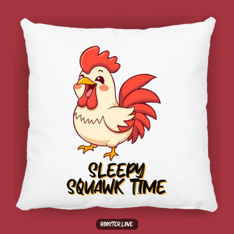 Funny Joyful Rooster Pillow - Cozy Comfort with Loud Laughs