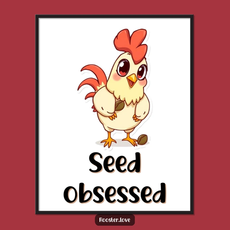 Funny Rooster Eyes Digital Art - Instant Exaggerated Humor for Your Walls