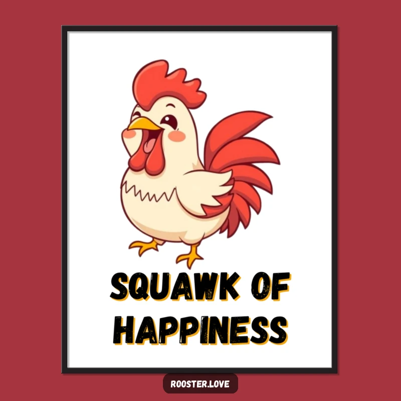Funny Rooster Squawk Digital Art - Instant Joy for Your Walls