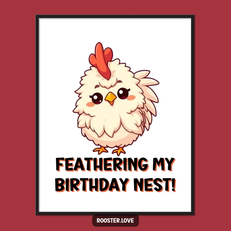 Free Printable Wall Art: Funny Curious Rooster, Downloadable DIY Decor for Study