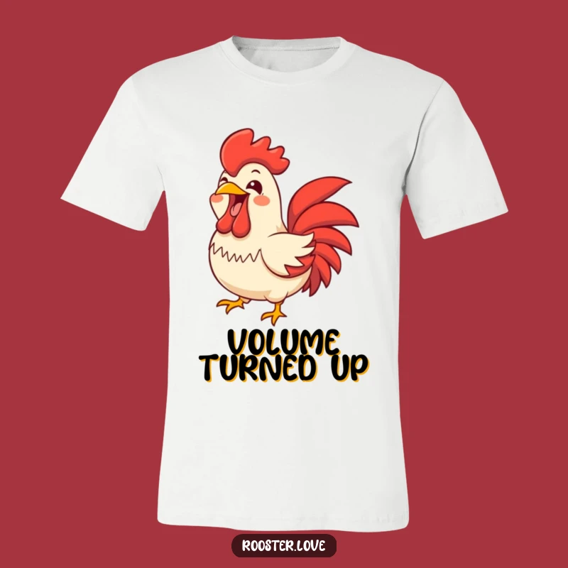Funny Joyful Rooster Squawk T-Shirt - Express Yourself Loudly