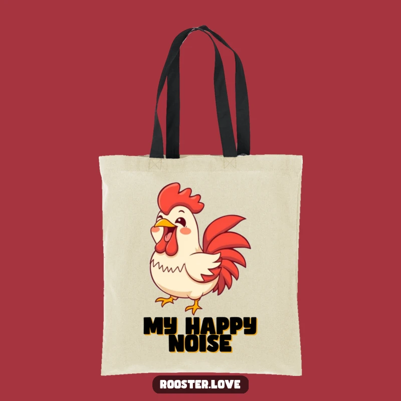 Funny Rooster Squawk Tote Bag - Carry Your Joy Out Loud!