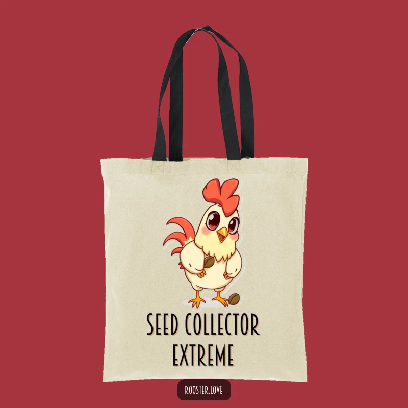 Funny Rooster Eyes Tote Bag - Carry Your Essentials with Exaggerated Style